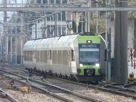 Bls Re Nach Bern Kurz Vor Dem Bahnhof G Mligen Mit Dem Triebwagen