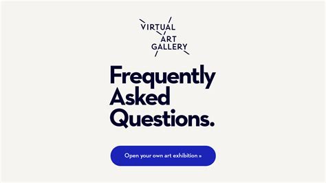 FAQ — Virtual Art Gallery & Online Art Exhibitions