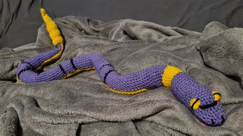 Pokemon Inspired Ekans Amigurumi Crochet Pattern Etsy