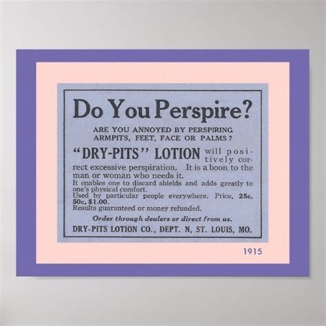 Bathroom Accessories: Fun Vintage Deodorant Ad Poster | Zazzle.com