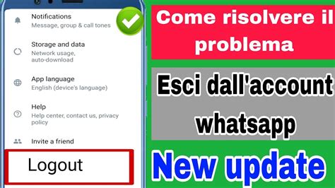 Come Disconnettere L Account Whatsapp Android E Ios Come