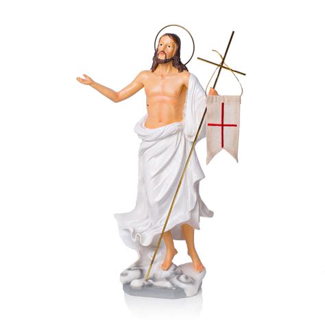 Figurka Jezus Zmartwychwstały 31 cm Wielkanoc Święte Miasto