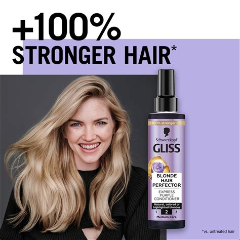 Schwarzkopf Gliss Blonde Hair Perfector Nenuplaunamasis Kondicionierius Geltoniems Atspalviams