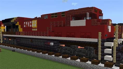 Minecrafting Tutorial CPKC ES44AC Locomotive New Paint Scheme YouTube