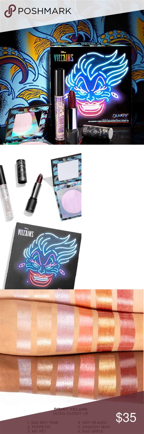 Ursula Colourpop Disney Villians Bundle Colourpop Disney Villians