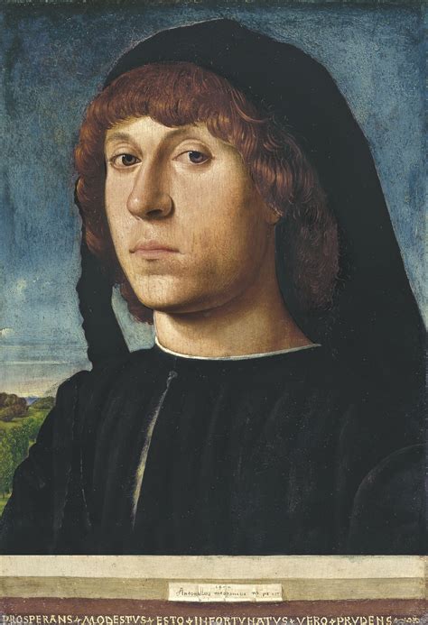 A De Messine Jeune Homme Renaissance Portraits Fine Art Portraits