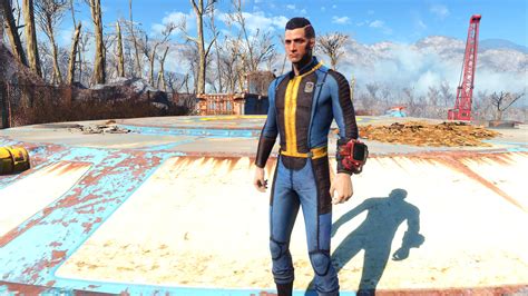 Скачать Fallout 4 Proto Vault Suit V2 Комбинезон Убежища 111 для