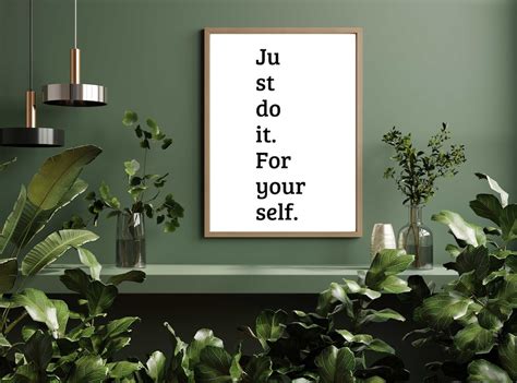 Just Do It Motivational Poster Printable Wall Art Digital - Etsy