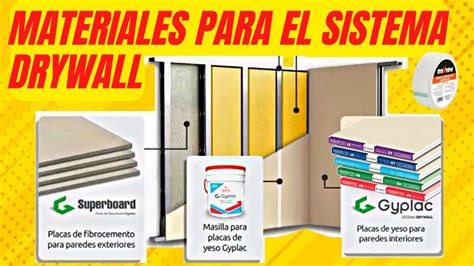 Materiales Para El Sistema Drywall Curso Completo Placas Masilla Fijaciones Fulminantes