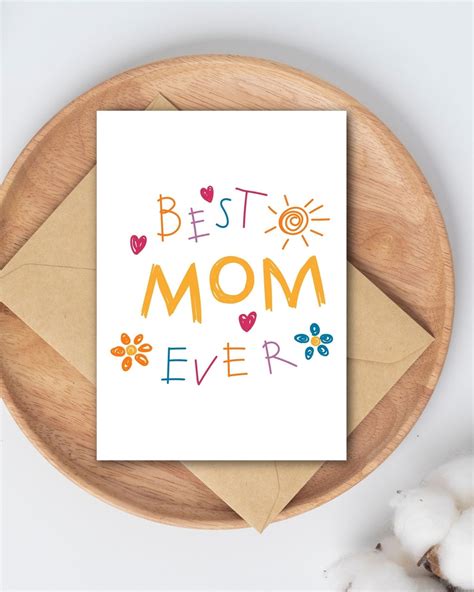 Printable Cards Mom Birthday DIGITAL Printable Mothers Day - Etsy