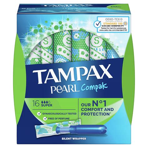 Tampax Compak Pearl Super tampony z aplikatorem, 16 szt.| Dr.Max Drogeria