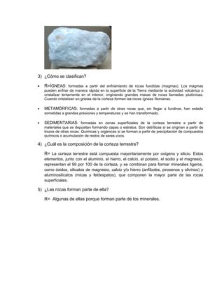 Practica Observacion De Minerales Pdf