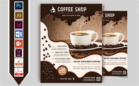 Coffee Shop Flyer Vol 02 Graphic By Imagine Design Studio Creative