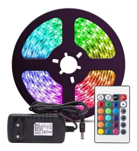 Tira De Luces Led Rgb 5 Metros Kit Completo Mercado Libre