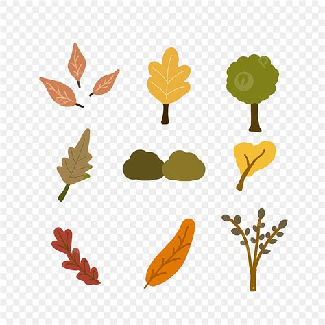 Set Of Autumn Icon, Autumn Icon, Autumn Sticker, Leaf PNG Transparent Clipart Image and PSD File ...