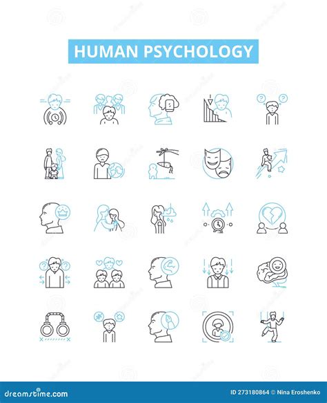 Human Psychology Vector Line Icons Set Personality Behavior