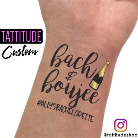 Bach And Boujee Tattoos Bride And Boujee Bach And Boozy Bride And