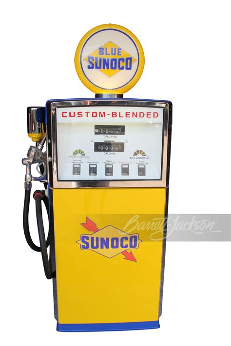 S Sunoco Gasoline Wayne Custom Blended Gas Pump