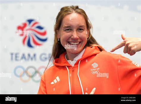 Esme Booth During A Team GB Kitting Out Session Ahead Of The 2024 Paris