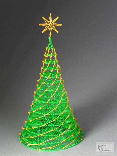 Christmas Tree Printable Pdf Template Pattern For 3d Pen Etsy Canada Christmas Tree