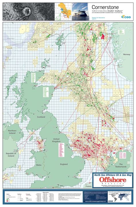 North Sea Oil Map