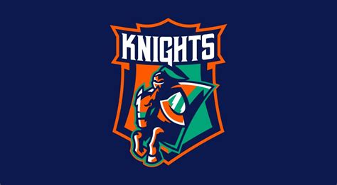 Big Warrior Knight Sport Mascot Logo Style Vector Image