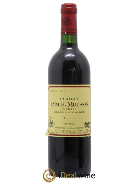 Acheter Château Lynch Moussas 5ème Grand Cru Classé 1999 lot 7605