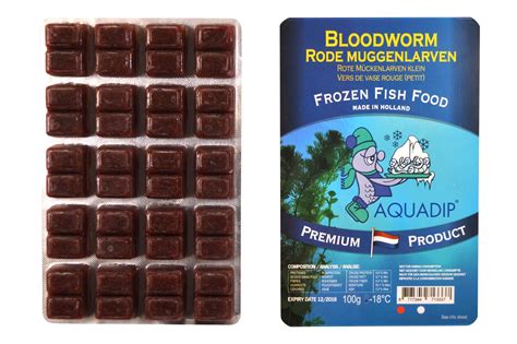 Bloodworm Small - 100 gram blister - frozen - AQUADIP