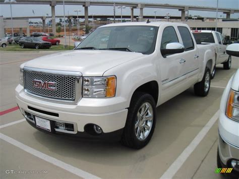 2010 White Diamond Tricoat Gmc Sierra 1500 Denali Crew Cab Awd