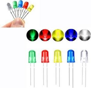 D Mega Mart Pieces Mm Led Diodes Assortment Kit Round Head Diy