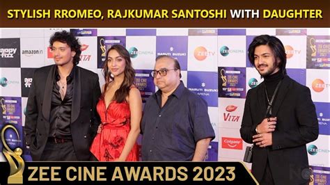 Zee Cine Awards 2023: Singing Sensation Rromeo, Rajkumar Santoshi And Daughter Tanisha On Red ...