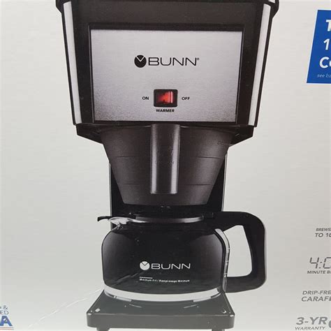 BUNN Velocity Brew 10 Cup Coffee Brewer Black GR B GRX B GRXB Speed