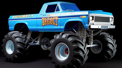 Monster Truck Blue With Wheels On Black Background Backgrounds | JPG ...