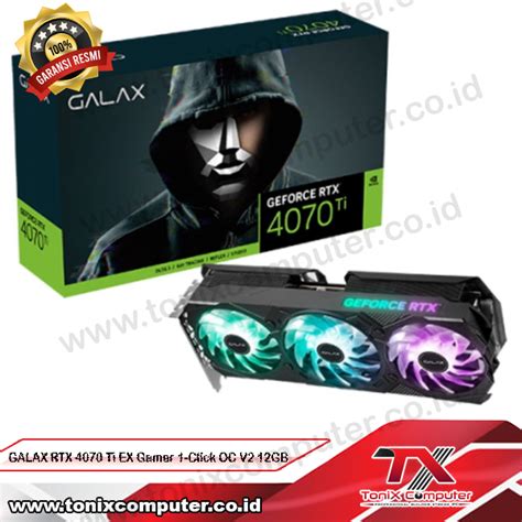 GALAX GeForce RTX 4070 Ti 12GB GDDR6X EX GAMER V2 1 Click OC ARGB