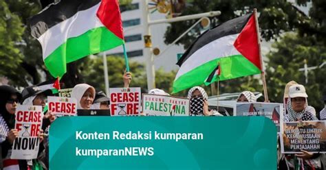 Foto Demo Pro Palestina Dan Peringatan Ke 76 Tahun Nakba Di Depan