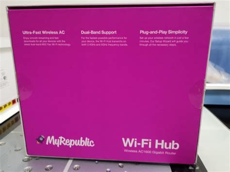 Full Box Set MyRepublic Wi Fi Hub Wireless AC1600 Gigabit Router