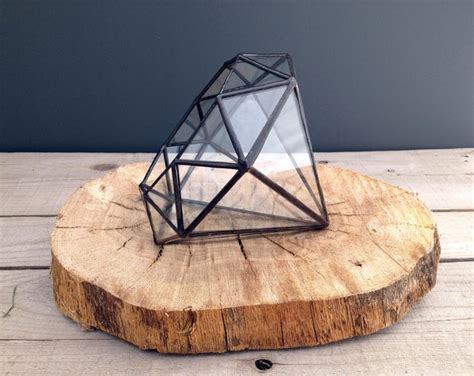 Large Diamond Recycled Glass Terrarium Etsy