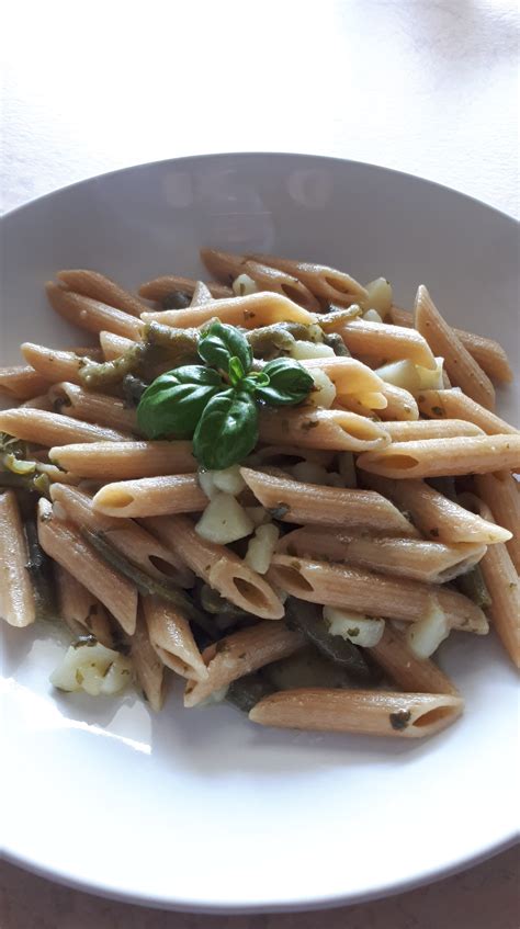 Penne Integrali Con Pesto Alla Genovese Fagiolini E Patate Blog Di