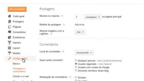 Como Ativar A Modera O De Coment Rios No Blogger Youtube