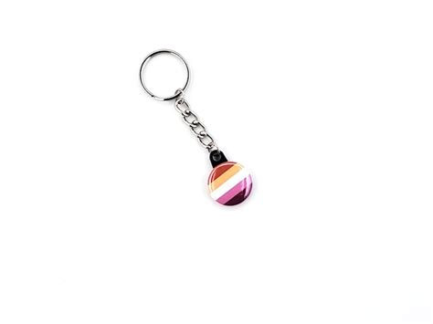 Lgbtq Pride Keychains Rainbow Flag Keychain Lesbian Flag Etsy