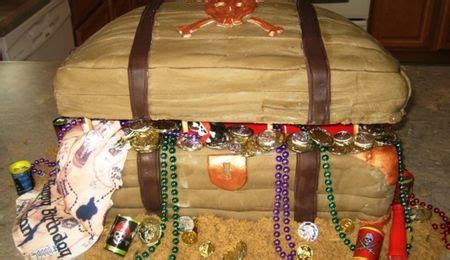 Pirate Treasure Map And Wooden Barrel Cake Cakecentral