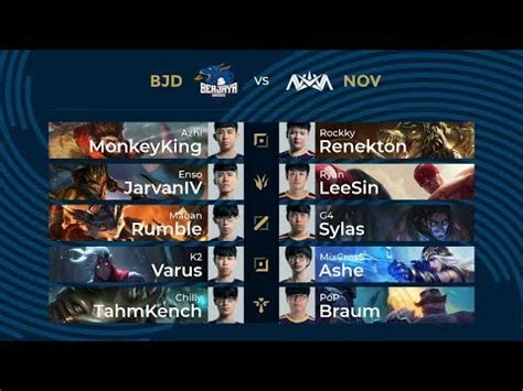 TH BJD Vs NOV Week 6 Day 2 PCS Spring Split 2020 Berjaya