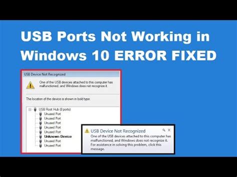 How To Fix USB Ports Not Working In Windows 10 YouTube