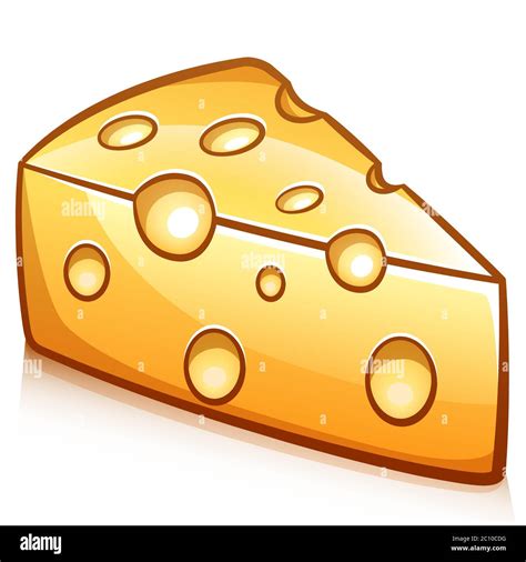 Vector Illustration Of Piece Of Cheese Design Stock Vector Image Art