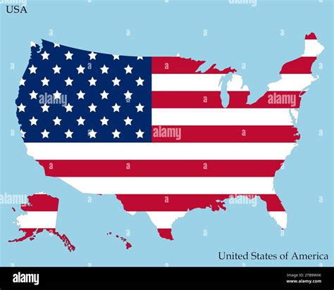 Mapa de estados unidos contorno Imágenes vectoriales de stock Alamy