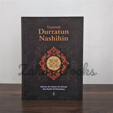 Jual Terjemah Durratun Nasihin Durotun Nasihin Buku Islam Kitab