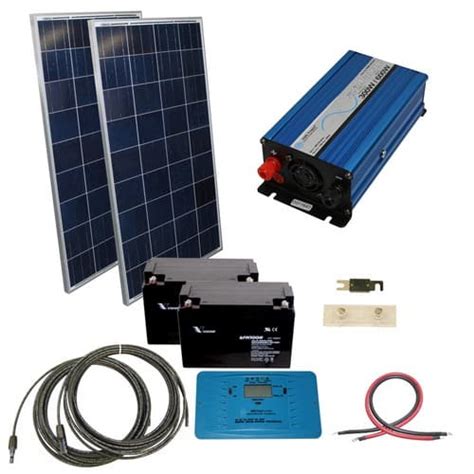 Watt Off Grid Solar Kit With Watt Pure Sine Inverter Volt