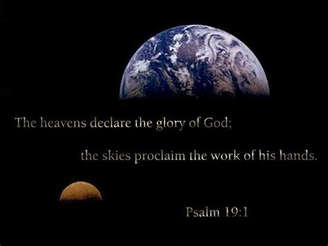 Poem : The heavens declare the glory of God