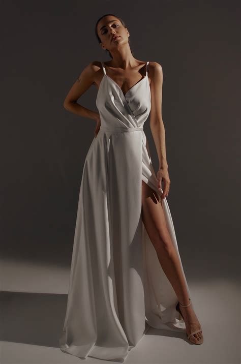 Greek Goddess Wedding Dress Strapless