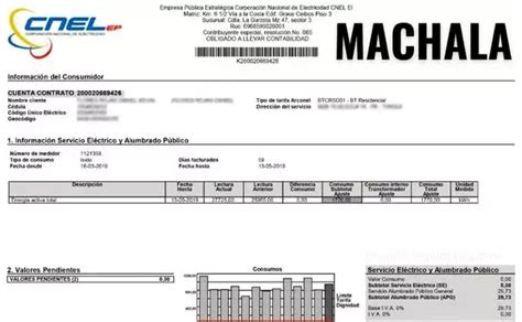 Consultar Planilla De Luz Machala 2025 Brenp